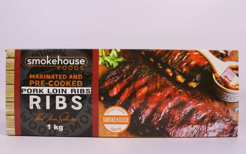 Cooked & Marinated Loin Ribs 1kg in a Retail Carton